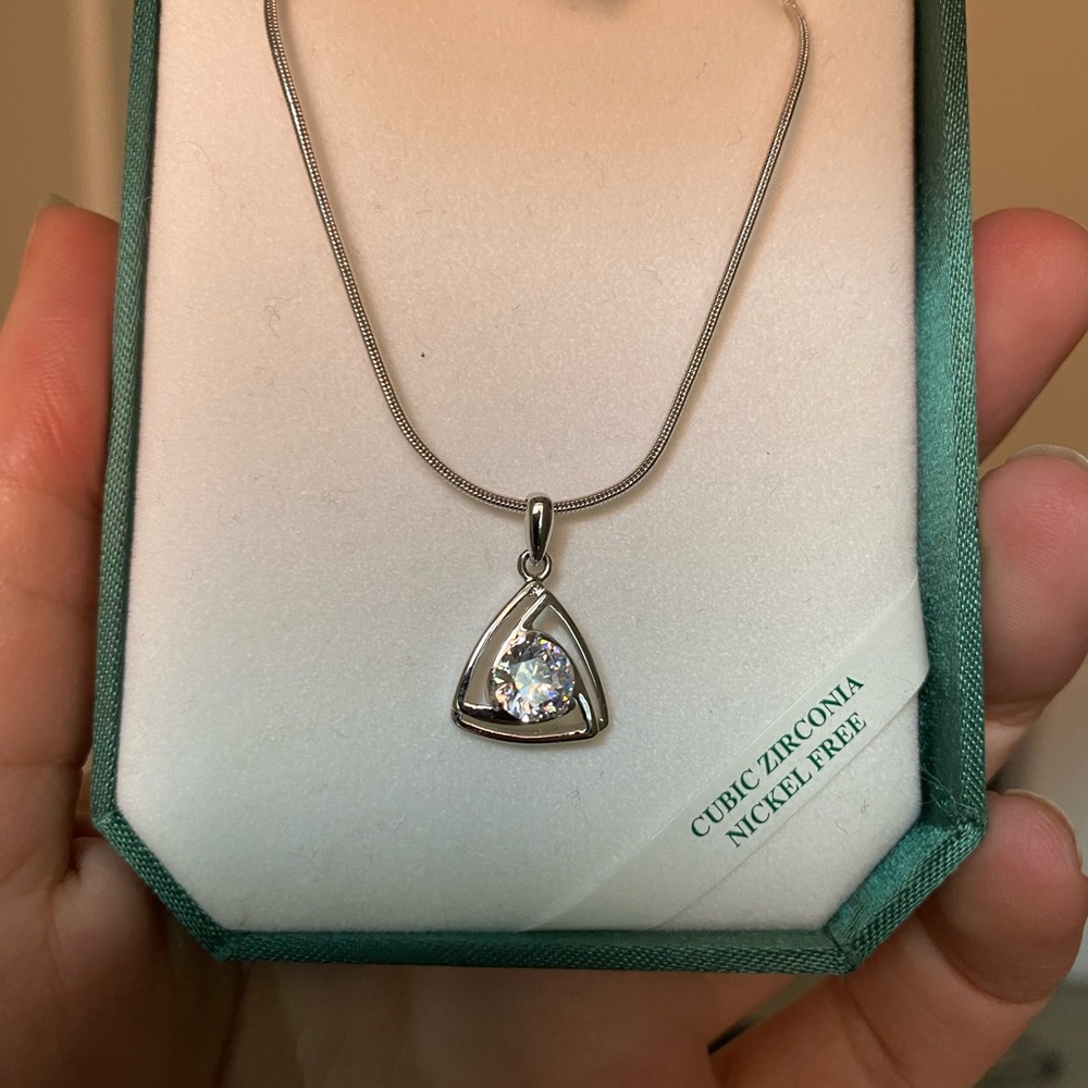 Cubic zirconia necklace